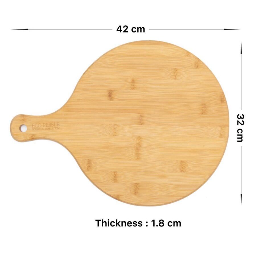 Bamboo Board Pizza with size