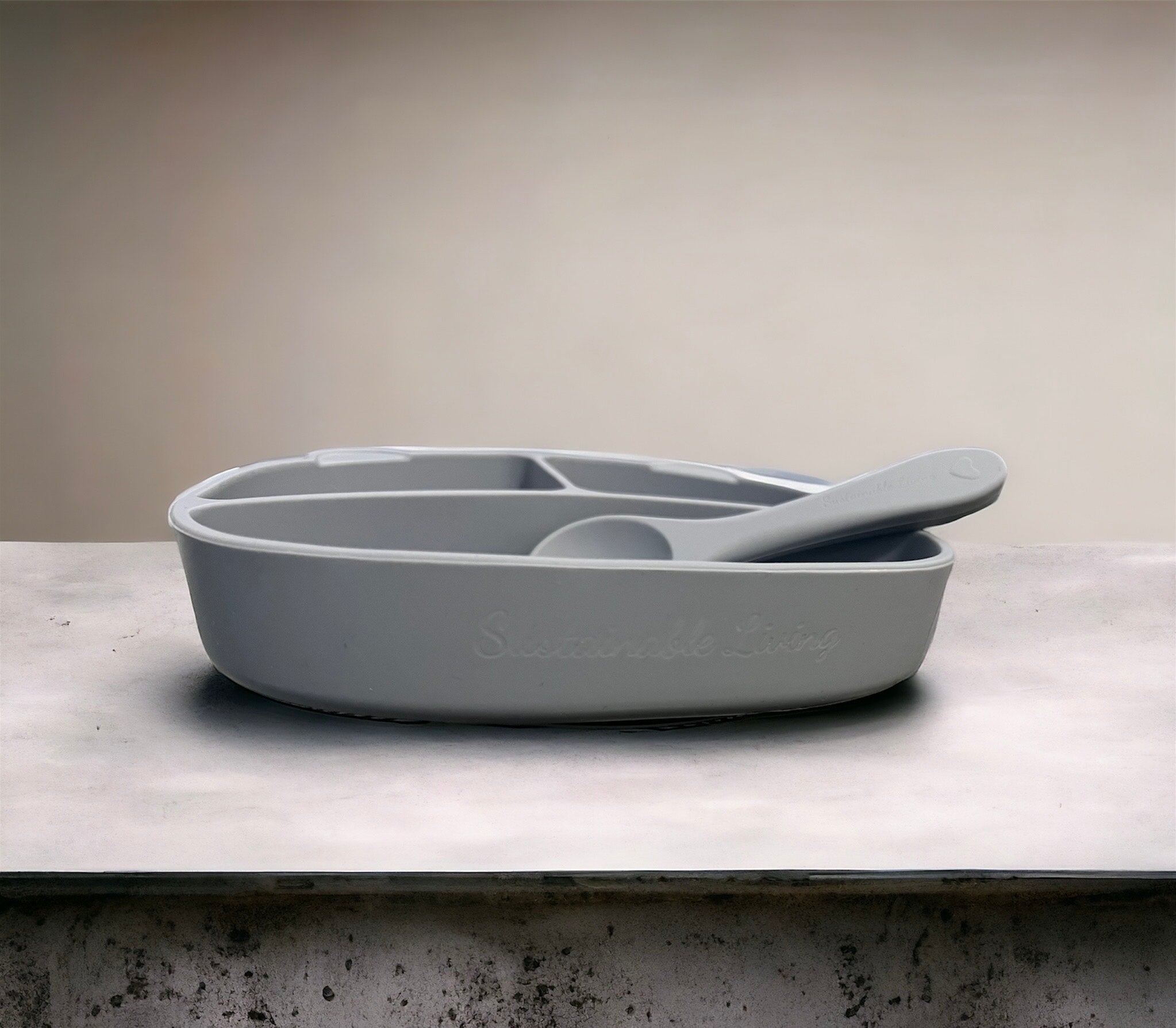Silicone Plate and Spoon 
