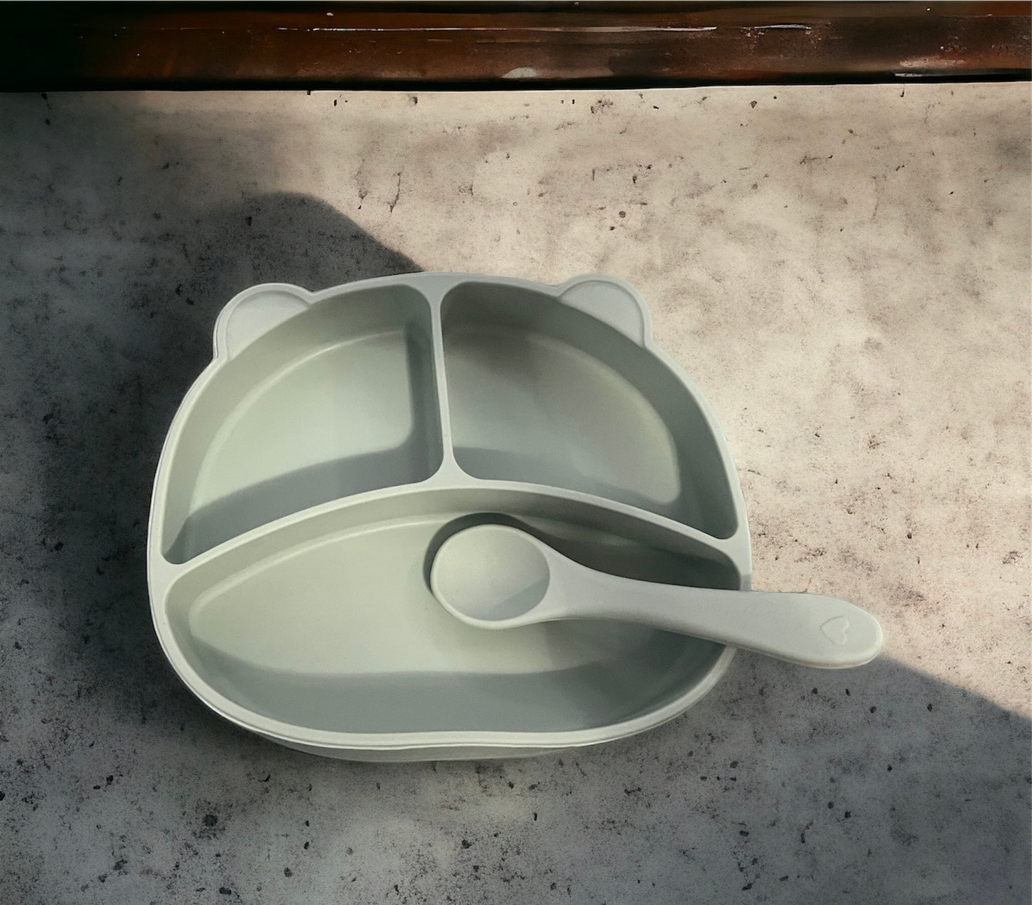Sillicone Plate and Spoon 